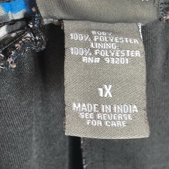 Dots 1X Checkered Chevron Wide Leg Palazzo Pants - Picture 11 of 16